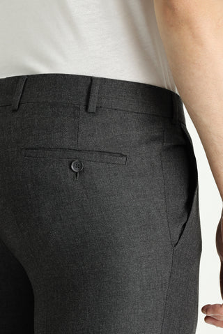  Orta Antrasit 7 Drop Slim Fit Dar Kesim Likralı Klasik Kumaş Pantolon
