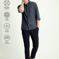Dark Navy 7 Drop Slim Fit Techno-Line Jogger Pants