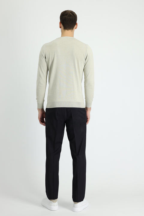 Black Navy 4 Drop Relaxed Fit Classic Fabric Pants