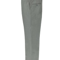Medium Gray 4-Drop Relaxed Fit Classic Fabric Wool Trousers