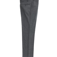 Medium Anthracite 7 Drop Slim Fit Narrow Cut Classic Wool Fabric Trousers