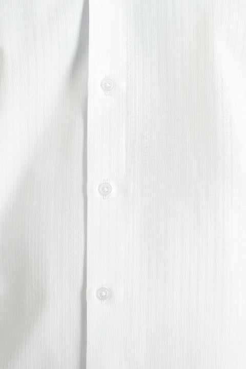 White Long Sleeve Slim Fit Classic Cotton Easy-Iron Shirt