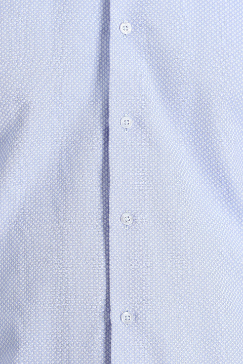 Light Blue Long Sleeve Slim Fit Classic Cotton Easy-Iron Shirt
