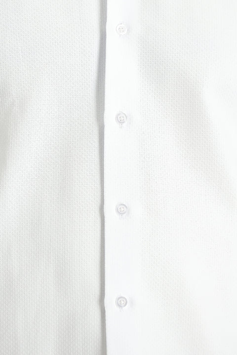 White Long Sleeve Slim Fit Classic Cotton Easy-Iron Shirt