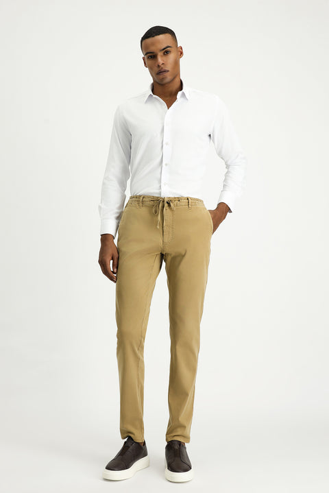 White Long Sleeve Slim Fit Narrow Cut Classic Patterned Cotton Easy Iron Shirt