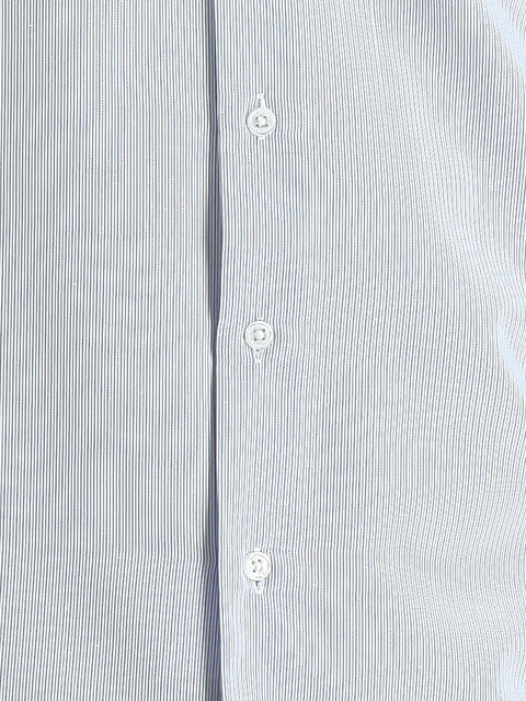 Light Blue Long Sleeve Slim Fit Narrow Cut Classic Patterned Cotton Easy Iron Shirt