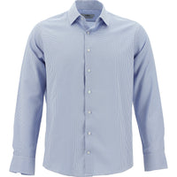 Light Blue Long Sleeve Slim Fit Narrow Cut Classic Patterned Cotton Easy Iron Shirt