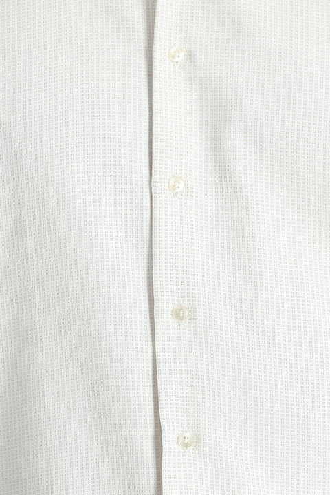 Light Brown Long Sleeve Slim Fit Narrow Cut Patterned Cotton Easy Iron Shirt