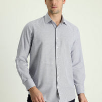 Light Brown Long Sleeve Classic Patterned Cotton Easy-Iron Shirt