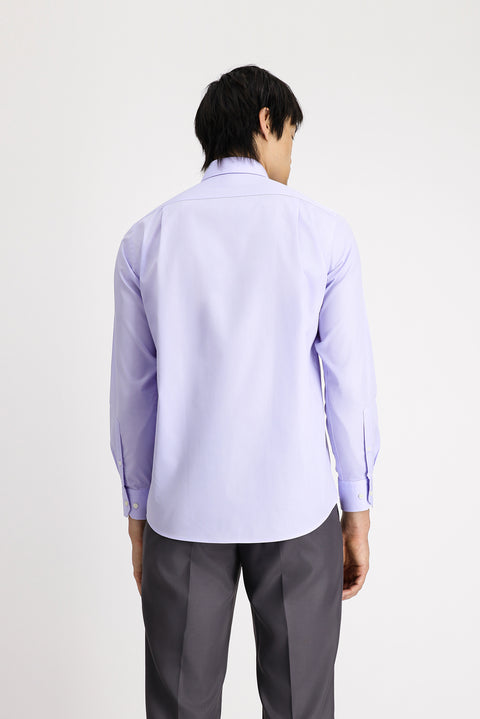 Lilac Long-Sleeve Classic Cotton Shirt