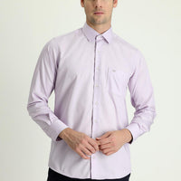 Lilac Long Sleeve Classic Non-Iron Sateen Cotton Shirt