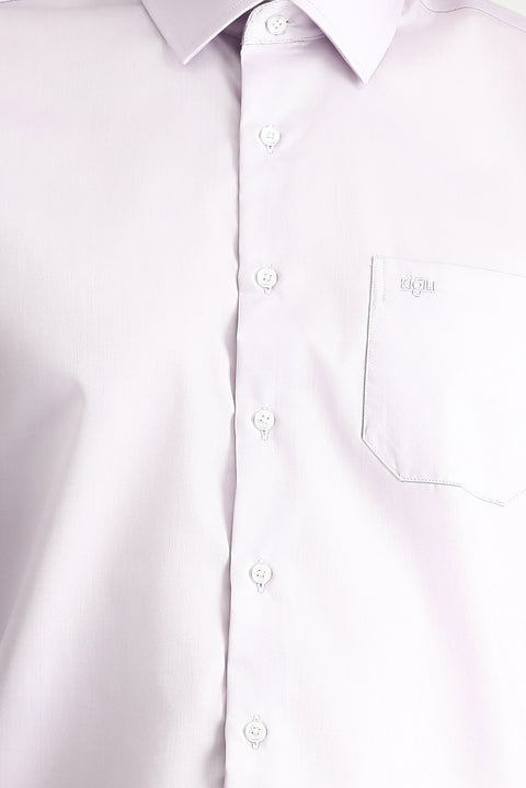 Lilac Long Sleeve Classic Non-Iron Sateen Cotton Shirt