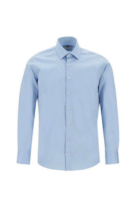 Light Blue Long Sleeve Classic Non-Iron Cotton Shirt