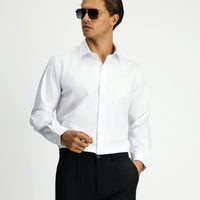 White Long Sleeve Classic Non-Iron Cotton Shirt