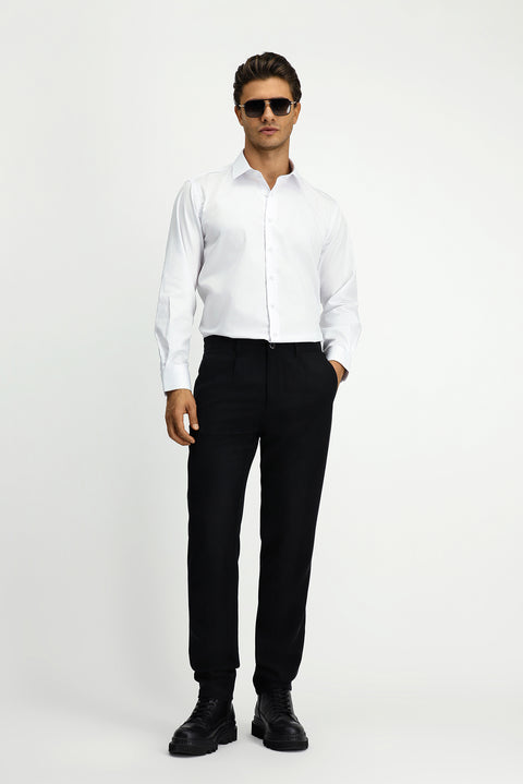 White Long Sleeve Classic Non-Iron Cotton Shirt