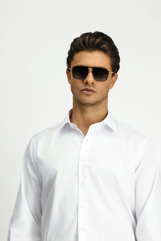  Beyaz Uzun Kol Klasik Non Iron Pamuklu Gömlek