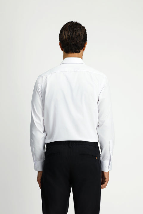 White Long Sleeve Classic Non-Iron Cotton Shirt
