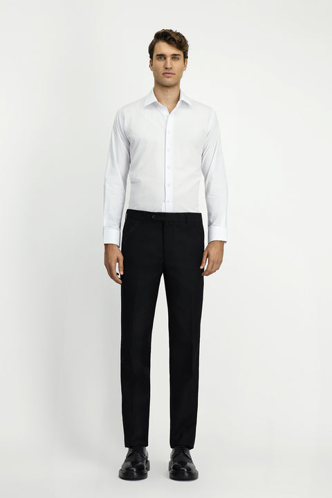 White Long Sleeve Slim Fit Classic Cotton Shirt