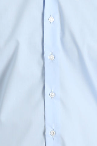  Uçuk Mavi Uzun Kol Slim Fit Dar Kesim Non Iron Klasik Pamuklu Kolay Ütülenebilir Gömlek