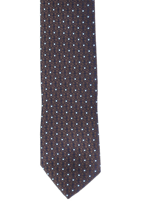 Dark Brown Patterned Tie