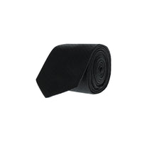 Black Micro-Patterned Tie