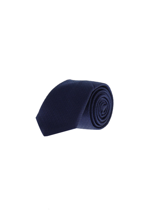 Dark Navy Patterned Tie
