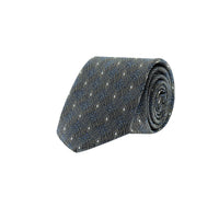 Blue Micro-Patterned Tie