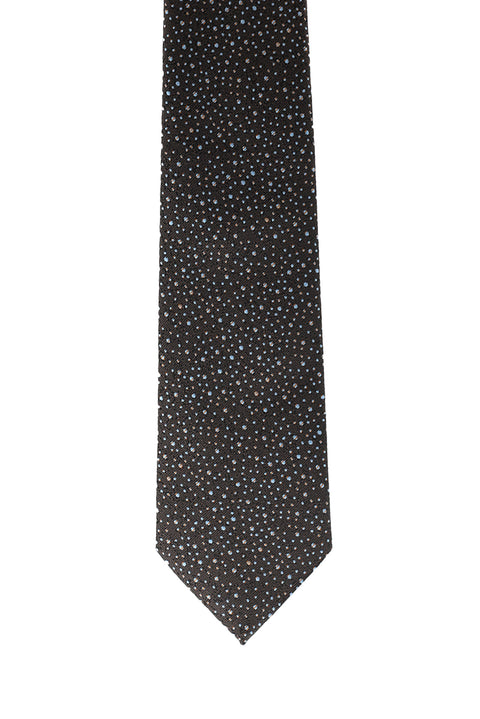 Medium Brown Patterned Tie