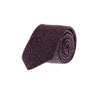 Dark Burgundy Patterned Tie