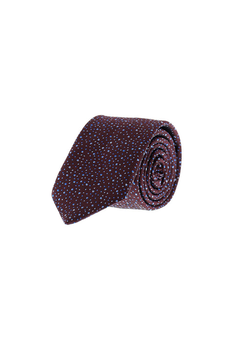 Dark Burgundy Patterned Tie
