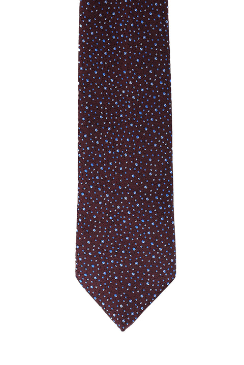 Dark Burgundy Patterned Tie