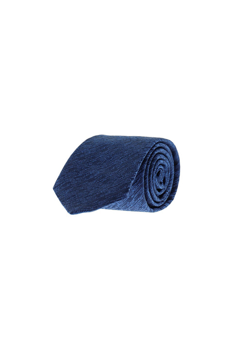 Dark Navy Patterned Tie