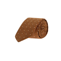 Medium Orange Micro-Patterned Tie