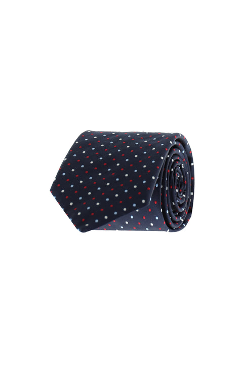 Black Micro-Patterned Tie