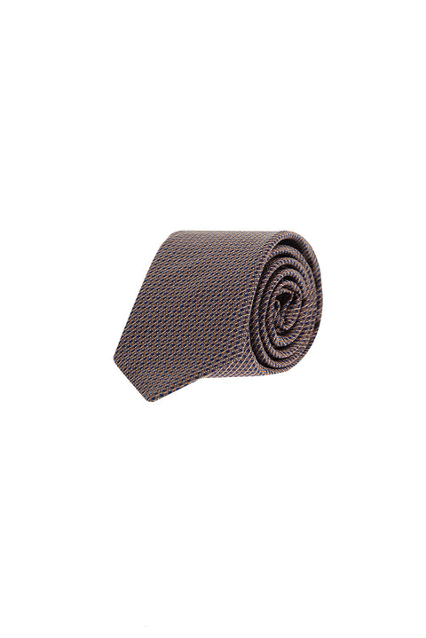 Medium Orange Patterned Tie