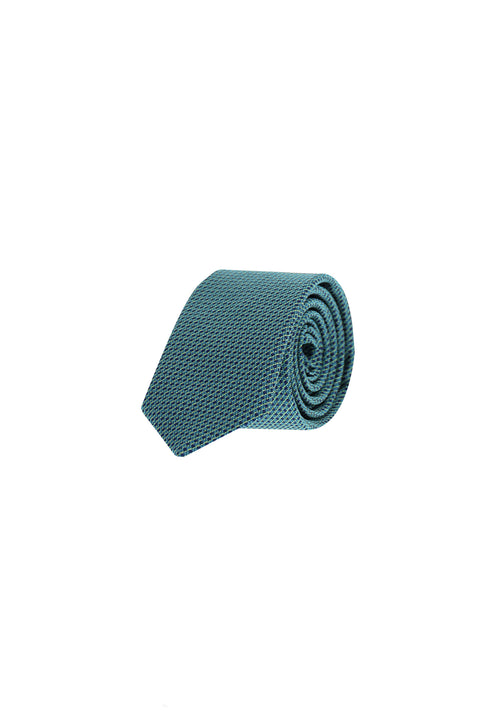 Dark Green Micro-Patterned Tie