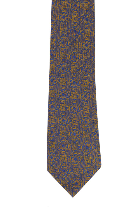 Medium Orange Patterned Tie