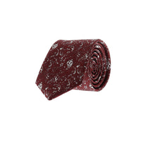 Dark Burgundy Patterned Tie