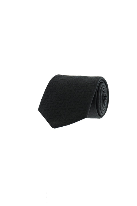 Black Patterned Tie