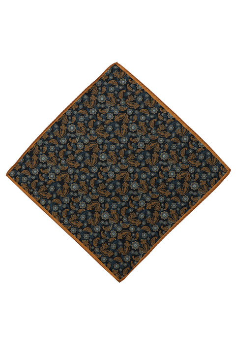 Medium Brown Patterned Handkerchief