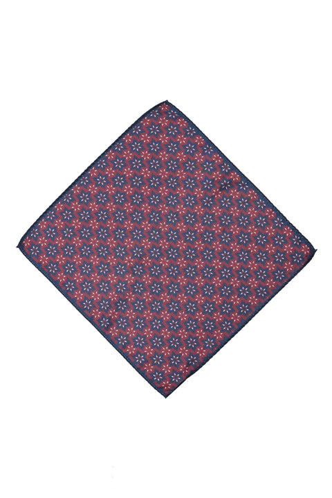 Dark Burgundy Patterned Handkerchief