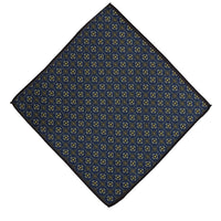 Dark Navy Patterned Handkerchief