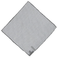 Black Patterned Silk Handkerchief