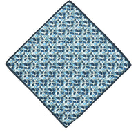 Dark Navy Patterned Handkerchief
