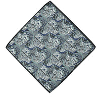 Black Patterned Handkerchief