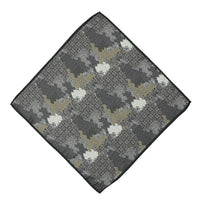 Black Patterned Handkerchief