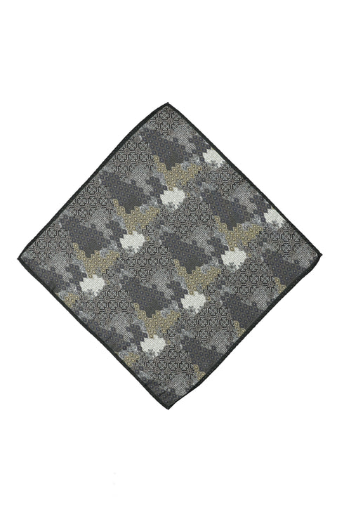 Black Patterned Handkerchief