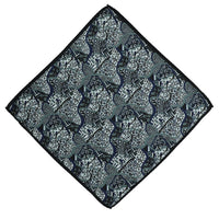 Black Patterned Handkerchief