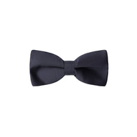 Medium Navy Plain Satin Bow Tie