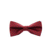 Dark Red Patterned Bow Tie
